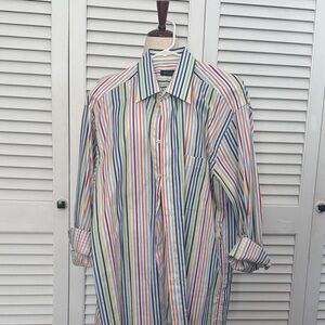 Multicolor Striped Men's Casual Shirt